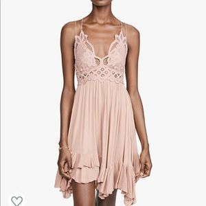 Free People Adella slip Dress Rose pink